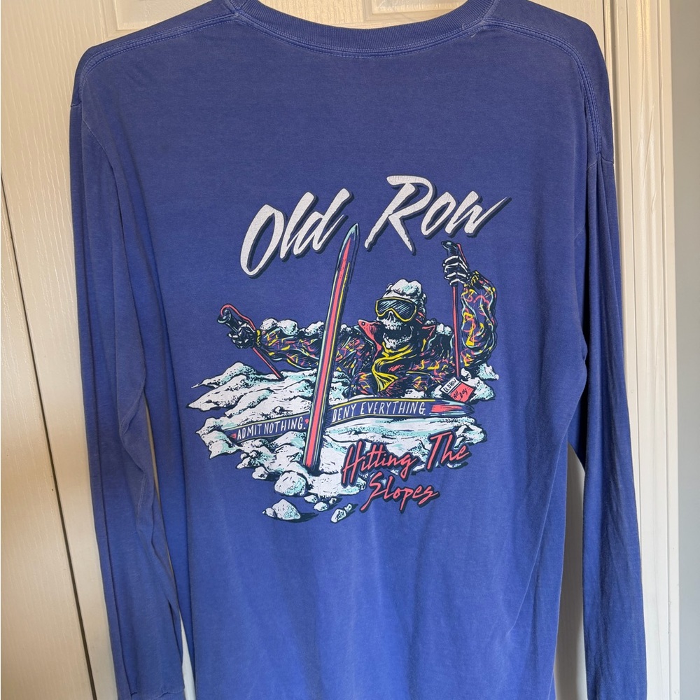 Comfort Colors Vintage Old Row ‘Hitting the Slopes’ Long Sleeve Tee
